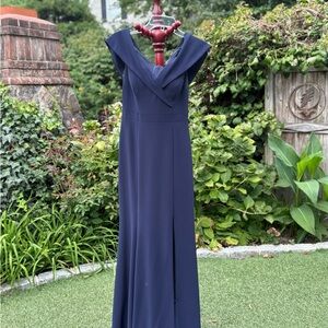 Aqua Deep Blue Maxi Dress